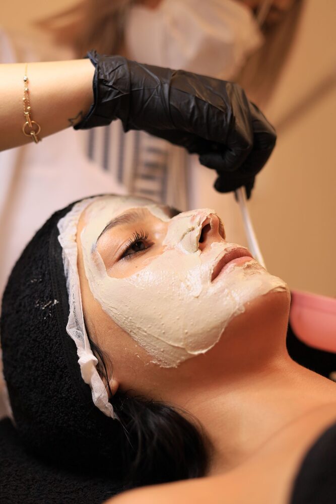 Paciente em cuidado dermatológico